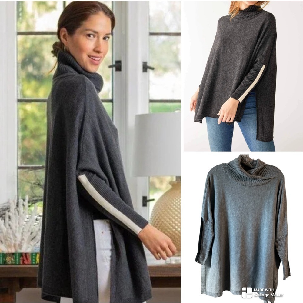 Mersea Newport one size travel sweater poncho